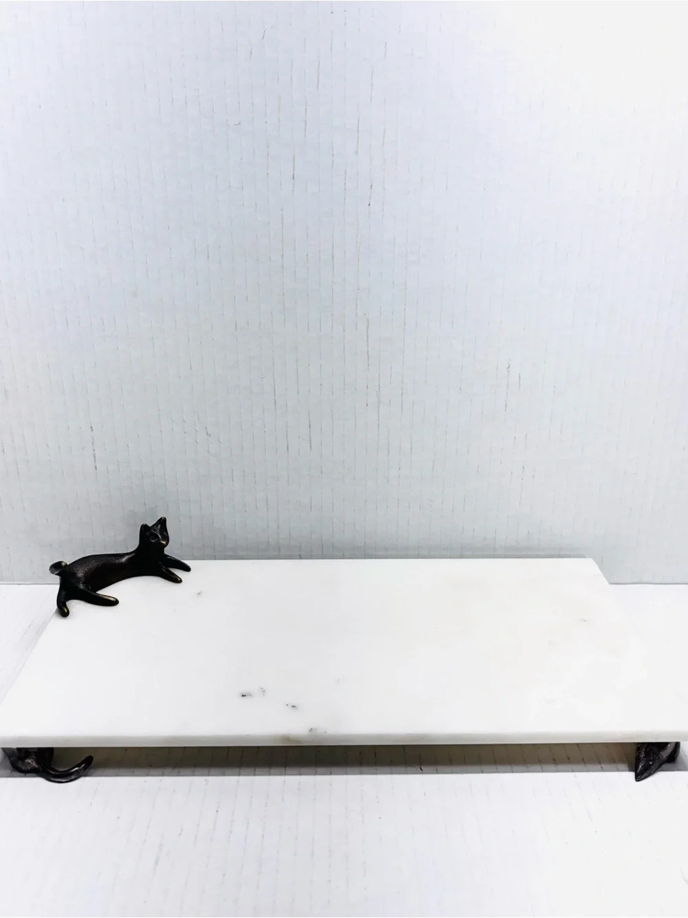 Vintage Michael Aram Cat Mouse Marble Serving Cheese Board Tray Witty Piece